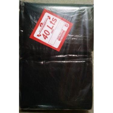 Imagem de Saco De Lixo Plástico Preto 40 Litros Com 100 Unidades - HIGIPACK