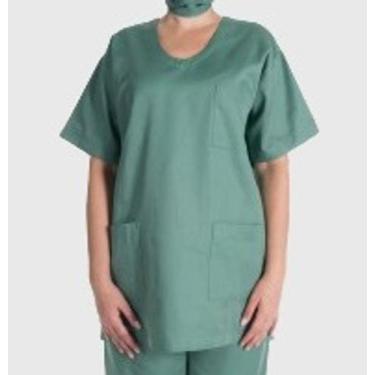 Imagem de Pijama Cirúrgico Verde Unissex Blusa e Calça GG - DIRLEI BERTÃO CONFEC