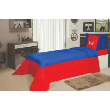 Imagem de Cobre Leito Solteiro Homem Aranha 3 Peças - Samir tapetes e ENXOVAIS 