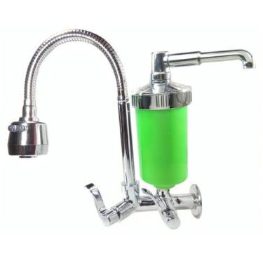 Imagem de Torneira Gourmet Verde Luxo Metal C/ Filtro, Pia, Cozinha - ORIGINAL C