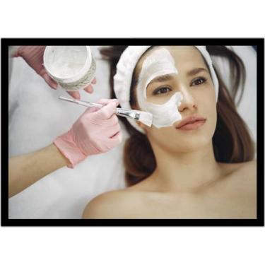 Imagem de Quadro Decorativo Estética Feminina Moda Salões De Beleza Mulher Massa