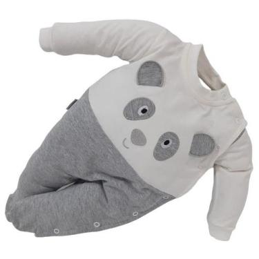 Imagem de Macacão Luxo Longo Bebê Menino Chuquinha Baby Bordado 88009, Mescla, R