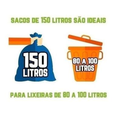 Imagem de Kit Saco De Lixo 300un De 150l Reforçadíssimo Azul - HIGIPACK