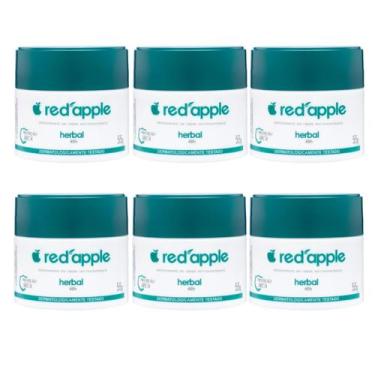 Imagem de Kit 6 Desodorante Em Creme Herbal 55G - Red Apple
