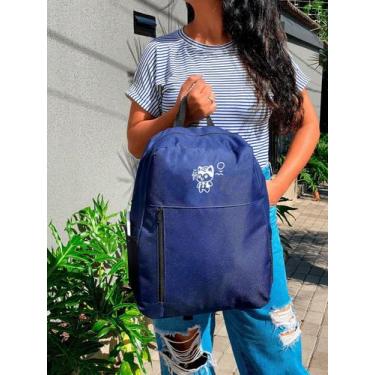 Imagem de Mochila Nylon Bolso Vertical GATO NA PRAIA Estampada Personalizada Res