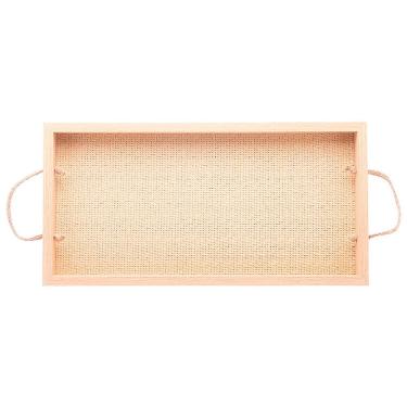 Imagem de Bandeja Retangular em MDF com Alça 40x4x20cm 5671 - Lyor