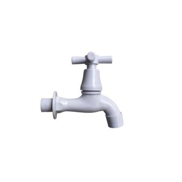 Imagem de Torneira Pia ABS Branca Para Banheiro Cozinha Resistente Qualidade LR-