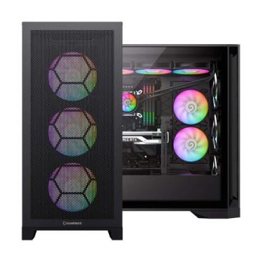 Imagem de Gabinete Gamer Full Tower Atx Vidro Leader Preto - GAMEMAX