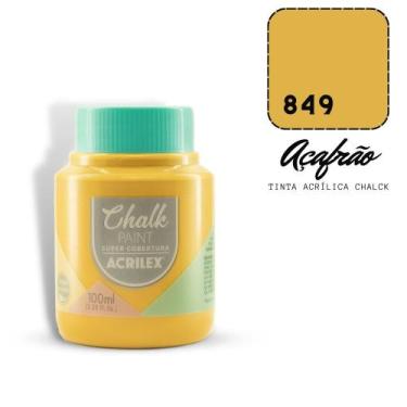 Imagem de Tinta Chalk Paint Acrilex 100ml 849 Acafrao