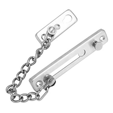 Imagem de Fechadura de Corrente de Porta, Fechadura de Corrente de Porta, Fechadura de Corrente de Aço Inoxidável para Porta de Madeira ou Metal (Aço Inox 201 19,5x9,8x7,6cm)