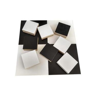 Imagem de Kit 60 Blocos Mdf Preto 7X7 Cm - Mj-60Bpmdf 7X7Cm