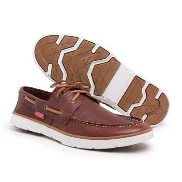 Imagem de Mocassim Masculino Dockside Top Sider em Couro Polo Urban Marrom, 40, 