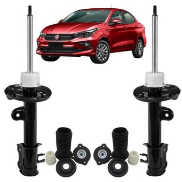 Imagem de 2 Amortecedor Dianteiro Nakata Fiat Cronos 2018 a 2020 + KIT Batente O