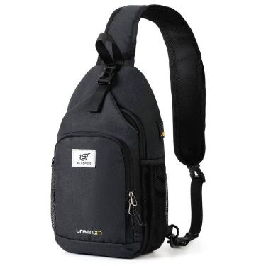 Imagem de Mochila tiracolo Sling Bag SKYSPER RFID para viagem preta