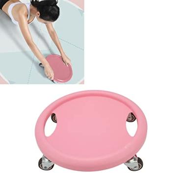 Imagem de Disco de Rolo de Treino Abdominal, Disco Deslizante de Fitness para Exercícios Musculares e Centrais, Design de 4 Rodas Deslizante Silencioso, Adequado para Casa e Academia