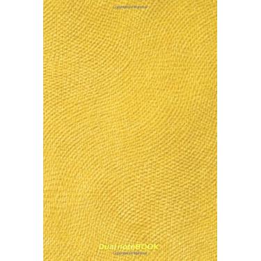 Imagem de Dual noteBOOK: blank and lined journal with alternating pages | sketchbook for jotting down notes, drawing, sketching, doodling, illustration, ... Blank) | matte cover | Yellow texture print