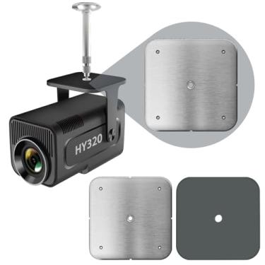 Imagem de DUPULEE Acessórios de base de substituição para projetor HY320 - Suporte de montagem para projetor de parede ou teto, compatível com suporte de orifício de parafuso de 1/4 polegada