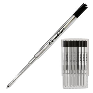 Imagem de Conklin Refil de caneta esferográfica de tinta macia, preta (tubo de 50 peças)