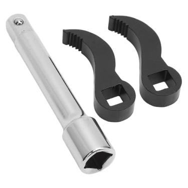 Imagem de 3 Unidades de Barra de Alavanca Chave Adaptador Cabeça Adaptador de pé de Cabra Ferramenta de Cabeça de 1/2 Polegada Remoção de Meio Eixo Ferramentas de Reparo de Carro Com Barra