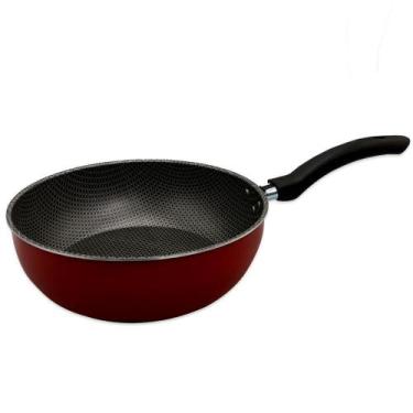 Imagem de Frigideira Wok 24Cm - Vermelha - Alegrete