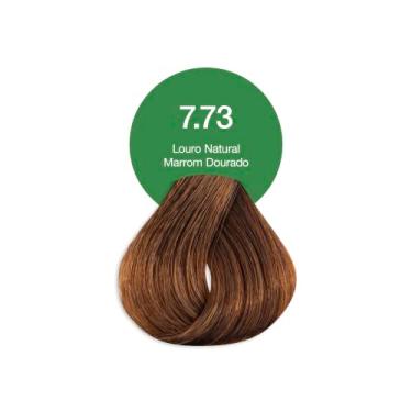 Imagem de Acquaflora 7.73 Louro Natural Marrom Dourado Coloracao Creme Permanente Vegana 60g