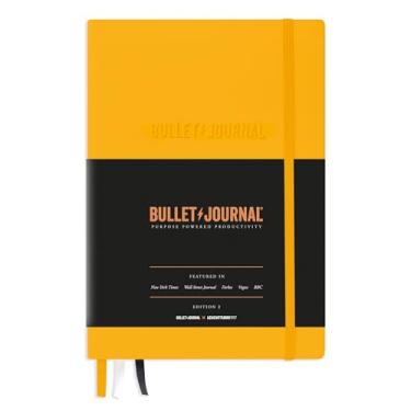 Imagem de LEUCHTTURM1917 The Official Bullet Journal Edition 2 – Caderno construído para BuJo, médio A5 204 páginas de papel de 120 g/m², com guia de bolso Bujo (Amarelo24)