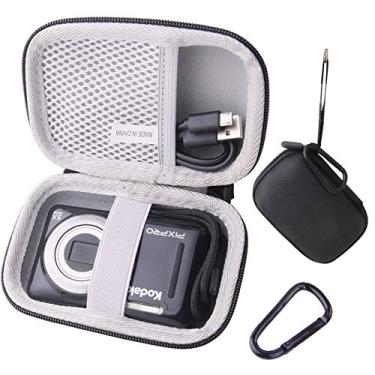 Imagem de JINMEI Estojo rígido de EVA compatível com KODAK PIXPRO C1/KODAK FZ55/FZ45/FZ43 capa de proteção de câmera digital. (preto)