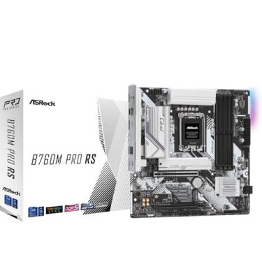Imagem de ASRock B760M Pro RS Motherboard DDR5 7200MHz HDMI DisplayPort eDP PCIe Gen5 (Graphics) 14th 13th 12th Gen Intel Core Processors LGA1700 192GB