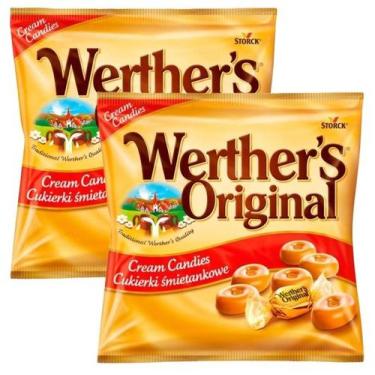 Imagem de Kit 2 bala de leite werthers original 90gr