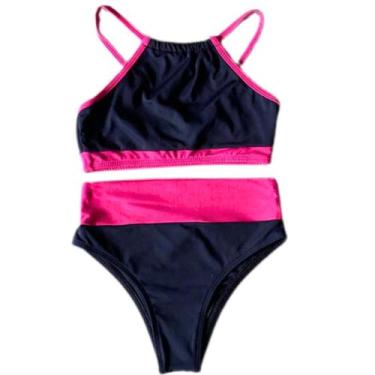 Imagem de Biquini Juvenil Cropped Hotpants Proteção Uv Blogueira - Dani Lingerie