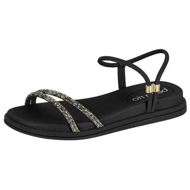 Imagem de Sandalia Feminina Conforto Strass Beira Rio 8488.113