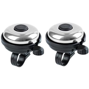 Imagem de Xthuge Campainha de Bicicleta Clássica, Campainha de Bicicleta de Alumínio, Som Alto, Nítido E Claro, Campainha de Bicicleta para Adultos E Crianças (Prata-Mão Direita, Uso com 2 Unidades)