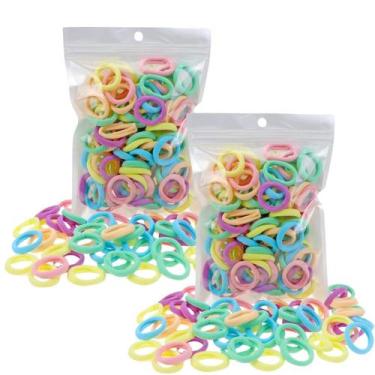 Imagem de 200 Unidades Xuxinha De Cabelo Rabicó Cor Pastel Penteado Infantil - X
