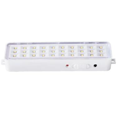 Imagem de Luminária De Emergência Recarregável 30 LEDs Lanterna - 30Leds