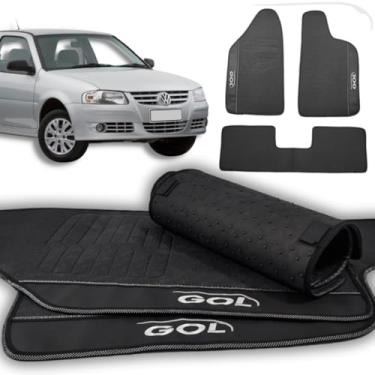 Imagem de Tapete Borracha Para Gol G1 G2 G3 G4 Proteção do Carpete e Assoalho