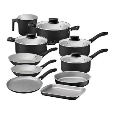 Imagem de Jogo de Panelas Tramontina Linz 28299007 Preto