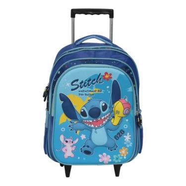 Imagem de Mochila De Rodinhas Stitch 3d Reforçada Volta As Aulas - Plike, Stitch