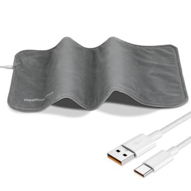 Imagem de Almofada de Aquecimento para Pescoço e Ombros e Costas, 12x24 Polegadas de Aquecimento Elétrico Almofada Quente Almofada Aquecida para Pernas e Joelho, Embrulho Portátil de