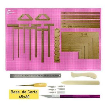 Imagem de Base De Corte 60x45 Kit Encadernação Cartonagem Scrapbook - Artmak