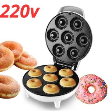 Imagem de Maquina De Mini Donuts Café Da Manhã 7 Mini Rosquinha Elétrica 110V e 