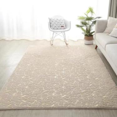 Imagem de Tapete de veludo bronzeador para sala de estar, tapetes de cabeceira para quarto, decoração para casa, tapete de pelúcia, antiderrapante, tapete de absorção de água, E, 80x160cm