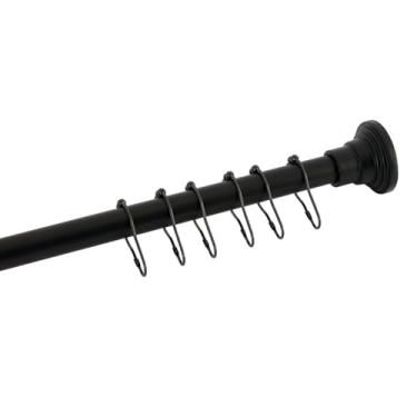 Imagem de Kingston Brass SCC2815 Edenscape 96.5 cm-152.4 cm Varão de cortina de chuveiro ajustável de aço inoxidável com anéis, 7 cm (C) x 96 cm (L) x 6 cm (A), bronze polido a óleo