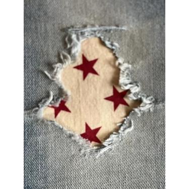 Imagem de Adesivos de tecido patriótico americano Peek-A-Boo Iron On da HoleyPatches em vários estilos/tamanhos