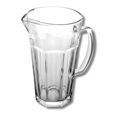 Imagem de Jarra De Vidro Sem Tampa Com Alça Para Água Suco Chá Gelado 1,2l Class
