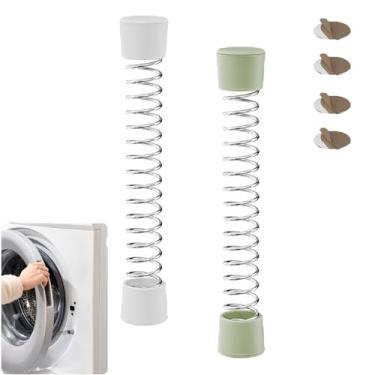 Imagem de UtySty 2 unidades de arruela de carga frontal suporte de porta mola magnética para máquina de lavar porta suporte de porta rolha para máquinas de lavar de carga frontal Secador de roupa compacto