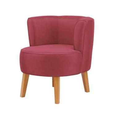 Imagem de Poltrona Moderna para Recepção de Escritório Resistente MOBLAN decor (Vermelho)