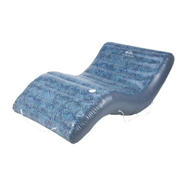 Imagem de QUIKSILVER Espreguiçadeira de piscina grande – espreguiçadeira inflável extragrande com encosto e porta-copos, boia de piscina durável e confortável para adultos – perfeita para piscina, lago ou praia