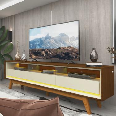 Imagem de Rack para Tv até 85 Polegadas com Led com Pés Requinte 212cm