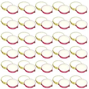 Imagem de Kit 30 Pandeiro Brinquedo Atacado Festa Infantil Instrumento Educacion