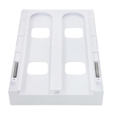 Imagem de Organizador de Latas para Geladeira, 8 Compartimentos, Ajustável 28-40 cm, Branco